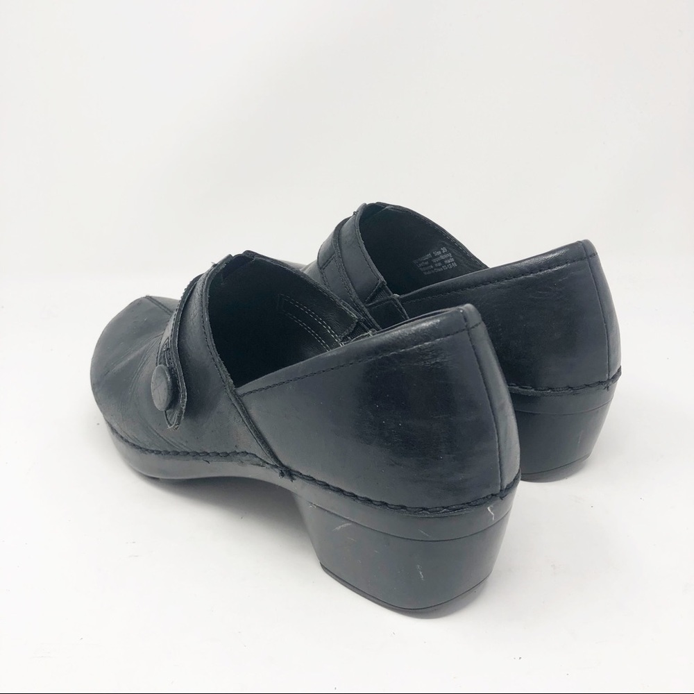 DANSKO | Black Clogs Slip On Strap Detail Heel 39 - Picture 5 of 11